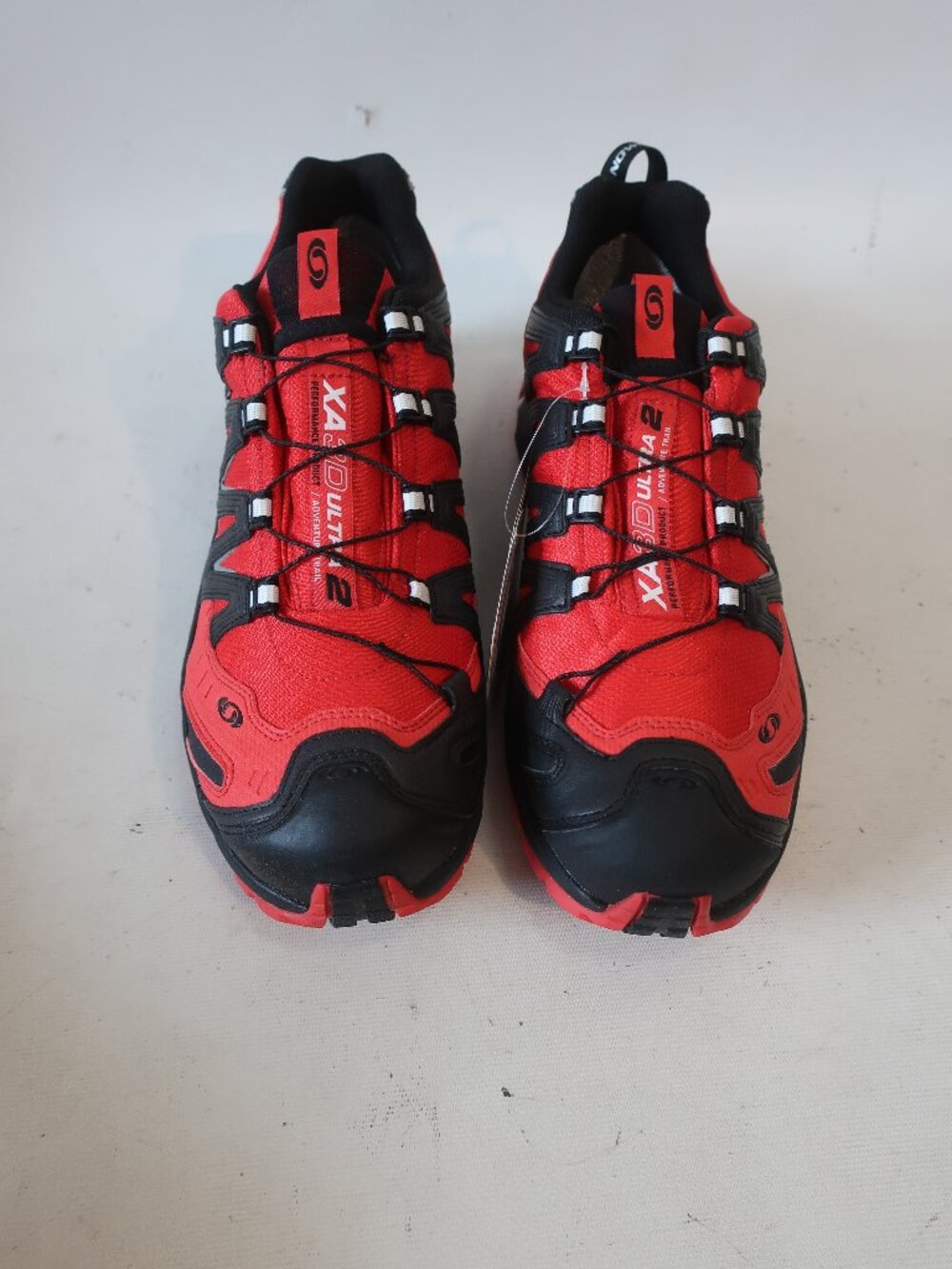 NWT Mens Salomon XA Pro 3D Ultra 2 Red, Black Hiking Sneakers 10